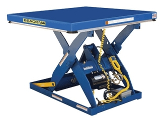 The Hydraulic Lift raises materials to the ergonomically correct height to reduce worker strain and injury. Capacities of up to 100,000 lbs. are available.