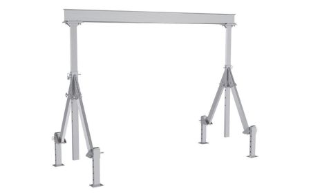 Aluminum A Frame Hoist with Leveling Legs - BAHA-ALO Series