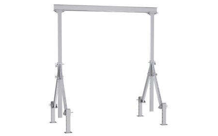 Aluminum A Frame Hoist with Leveling Legs - BAHA-ALO Series