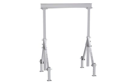 Aluminum A Frame Hoist with Leveling Legs - BAHA-ALO Series