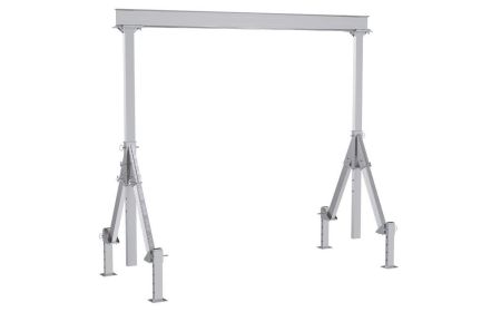 Aluminum A Frame Hoist with Leveling Legs - BAHA-ALO Series