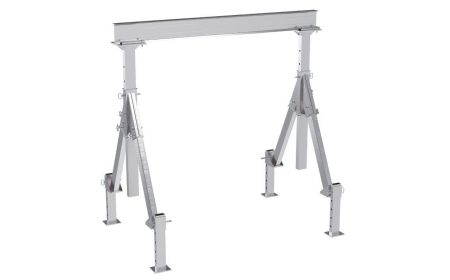 Aluminum A Frame Hoist with Leveling Legs - BAHA-ALO Series